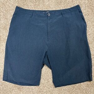 Dixxon Hybrid Shorts Mens 42 Blue Lightweight Wicking Breathable Comfort 11"